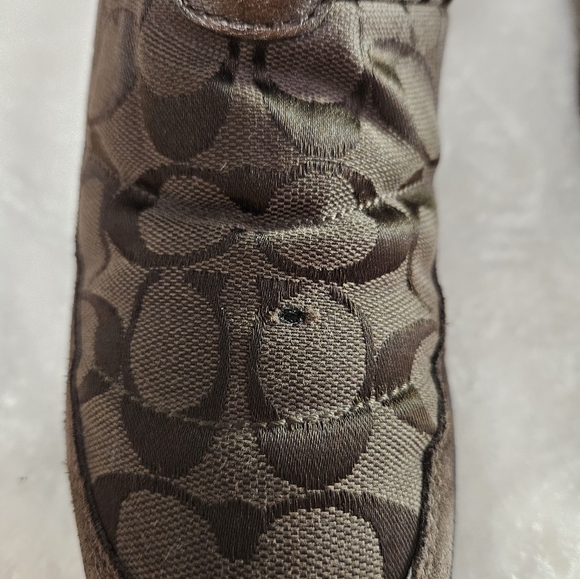 COACH brown swayed fur winter boots - Picture 11 of 11
